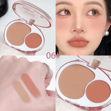Blush Powder Palette Natural Matte Brighten  Potato Mud Milk Peach Pink Purple Apricot Rubores Rouge Korean Dupes Blusher Makeup