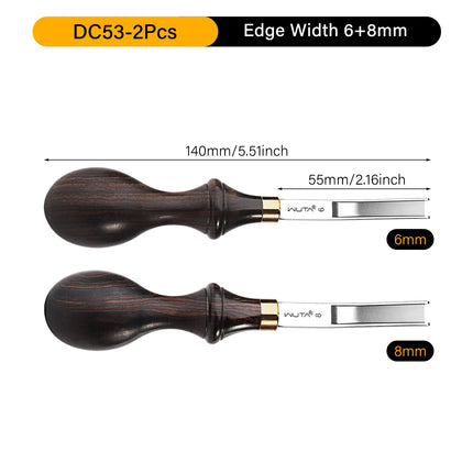 WUTA 1PC Professional Leather Wide Edger Skiver Edge Beveler Sharp M390/DC53 Steel Skiving Thinning Trimming Craft Leather Tools