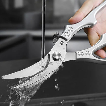 2025 New Kitchen Strong Scissors Sharp Stainless Steel Scissors BBQ Scissors Household Chicken Bone Scissors, Steak Scissors