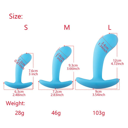 Thumb Shaped Silicone Anal Plug for Woman Men 3 Sizes Butt Plug Anal Dildos Analplug Sexy Toys Adult Toys Anal Toys Sex Toys