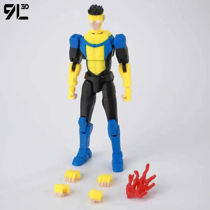 9L3D Lucky13 Dummy13 Reanimator Invinc Action Figure Toy 3D Printed Movable Doll Multi-Jointed Hero Collectible Desktop Ornament