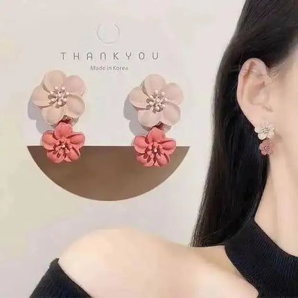 Korean Fashion Seven Star Zircon Earrings For Women Jewelry 2026 Trending New Luxury Women's Crystal Stars Stud Earrings Gifts