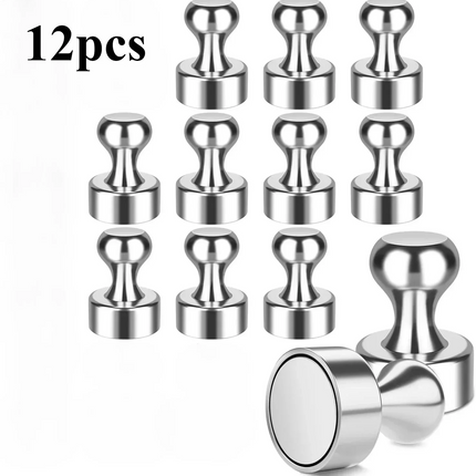 Sliver 1-20 PCS Neodymium Magnet Thumbtack Suction Cup Super Strong Magnet Magnets for Fridge Hardware Home Improvement