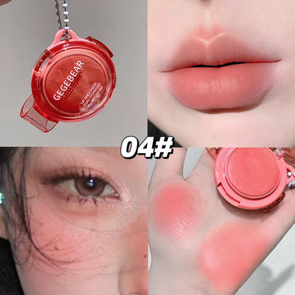 Gege Bear Multi-use Matte Blush Cream, Dual Purpose Lip and Cheek Tint, Long-lasting Single Shade Blush for All Skin Types