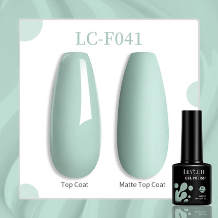 LILYCUTE 7ML Glitter Gel Nail Polish Sparkling Semi Permanent UV Gel Colorful Shinning Gel Varnish Nail Art Soak Off UV LED Gel