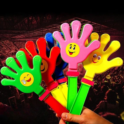 2pcs Color Random Fashion Colorful Hand Clapper Props Children Palm Clap Cheering Birthday Gift Party Favors Clapping Toys