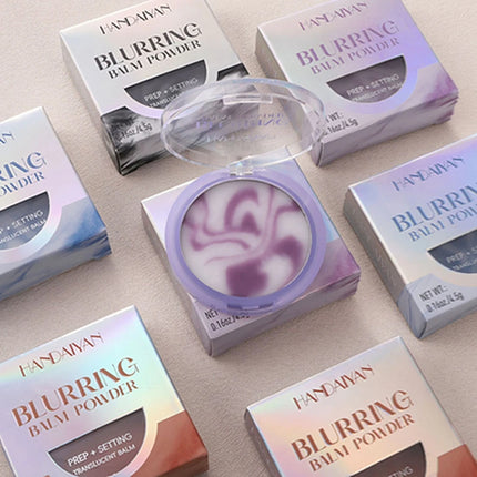 Light Mist Waterproof Oil Control Matte Concealer  Brightening Complexion Setting Powder with Powder Puff