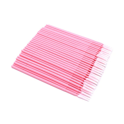 Disposable Long Head Lashes Micro Brushes Eyelashes Mascara Swab Lash Extension Tools Micro Applicator Wands