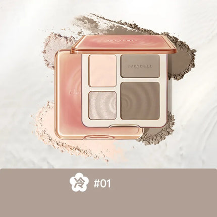 Judydoll Facial Highlighter Makeup Palette Face Lasting Glow Brighten Contour Shimmer Matte Powder 3D Nose Shadow Cosmetics