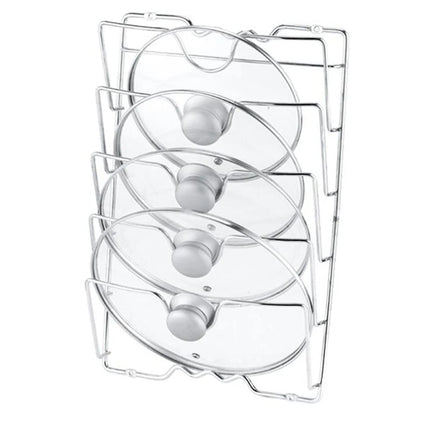 1Pcs Kitchen Accessories Stainless Steel Pot Lid Shelf Kitchen Organizer Pan Cover Lid Rack Stand Holder Dish Rack