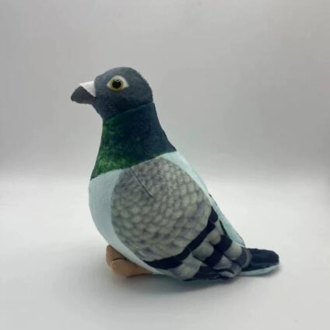 20cm Kawaii Simulated Gray Pigeon Plush Toy Cute Soft Stuffed Animals Plush Dove Bird Doll Collection Model Gifts Home Décor