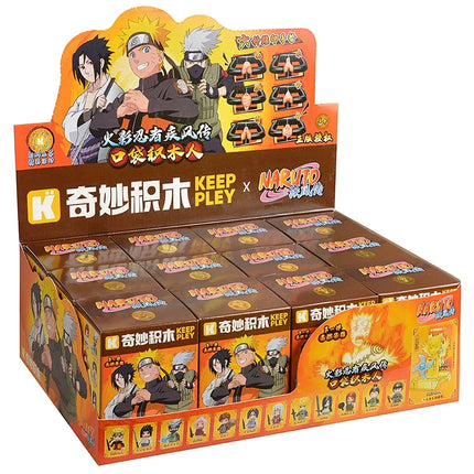 New Keeppley original Naruto cartoon blind box architectural drawings assembly Uzumaki Shipden action model toy children's gift