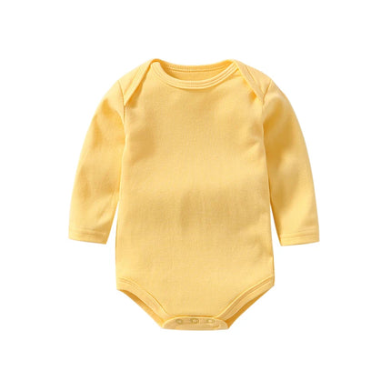 Baby Clothes 100% Cotton Long Sleeve Solid Baby Bodysuit for Boys Girls 0-24 Months Soft Unisex Onesie Romper Newborn Outfit
