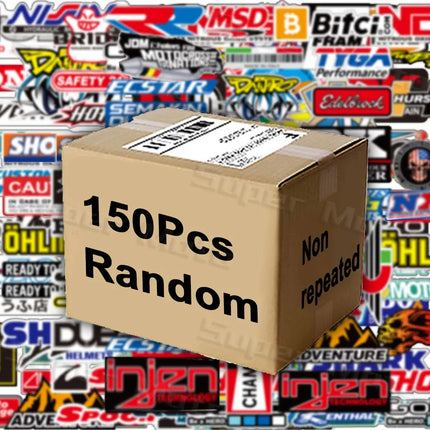 Motorcycle Stickers Racing Sponsor Logo Decor Helmet Fuel Tank Body Side Strips Decals Waterproof For Honda Suzuki BMW Yamaha