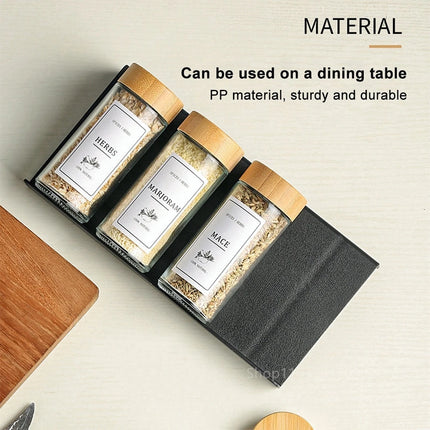Spice Drawer Organizer Adjustable Spice Rack for Spice Jars 4 Layers Kitchen Spice Drawer Shelf Cabinet Pantry Kitchen Organizer