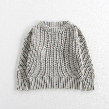 0-6Yrs Baby Boys Sweaters Spring Autumn Children Solid Color Basic Warm Knit Sweater Kids Girls Baby Pullover Sweaters Clothes