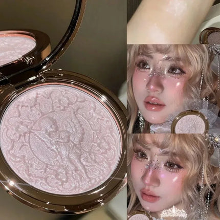 Diamond High gloss Highlighter Palette powder Natural Long-lasting Brighten Contour Radiant Skin Multi-Use Face Eye Cheek Makeup