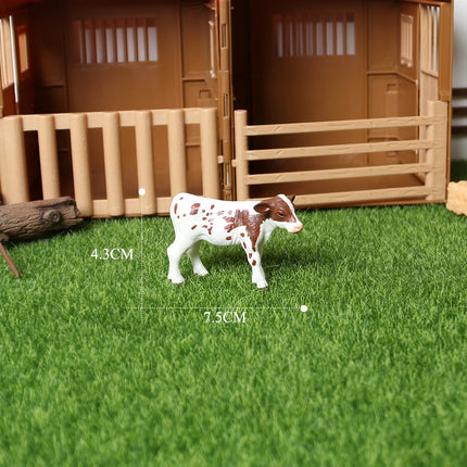 Simulation Texas Longhorn Bulls Musk OX Yak Cow Farm Animals Buffalo Calf Bull Model Figures  Home Decor Educational Toys
