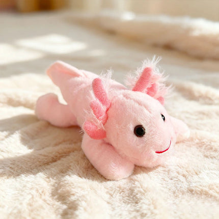 Adorable Laid-Back Animal Plush Toys - Crocodile Axolotl Rhinoceros Fennec Fox Soft Stuffed Toys for Girl Boy Zoo Souvenirs
