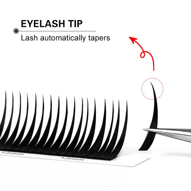 winky beauty 07 C/D Wet Eyelash Extension Manga Wispy Cosplay Type Spikes Lashes Extensions Volume Premade Fans Lashes Supplies