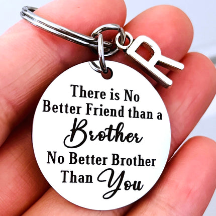 Birthday Gifts for Brother No Better Friend Than A Brother No Better Brother Than You Friendship Keychain for Men Friend