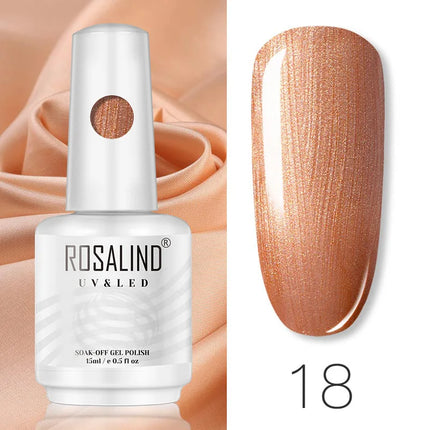 ROSALIND 15ml Nail Gel Polish Macaron Hybrid Varnish Semi Permanent Nail Art Design Soak Off Top Base Coat Esmalte UV Gel Nail