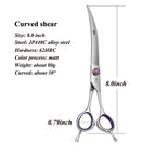 8 inch curved