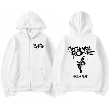 My Chemical Romance Mcr Dead Zipper Hoodie Men Women Casual Loose Fashion Zipper Sweatshirt Men's Fashion Long Sleeves Tops