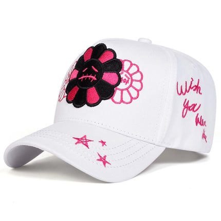 Unisex Sunflower Embroidery Baseball Caps Spring Autumn Outdoor Adjustable Casual Hats Sunscreen Hat Sports Cap