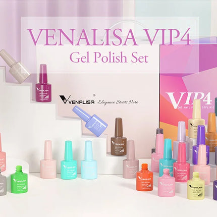 Venalisa VIP4 7.5ml Gel Nail Polish Hema Free Full Coverage Beautiful Semi Permanent Soak Off UV LED Gel Nail Polish Gel Lacquer
