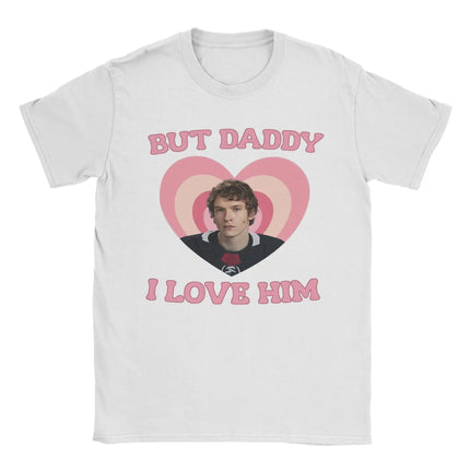Heated Rivalry Ilya Rozanov But Daddy I Love Him T Shirt Men's Pure Cotton Vintage T-Shirts Crew Neck Tees Short Sleeve Clothing