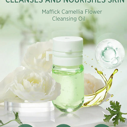 Maffick10pcs/30pcs Cleansing Oil Camellia Sublime Nourishing Moisturizing Deep Pore Cleansing Makeup Removing Oil