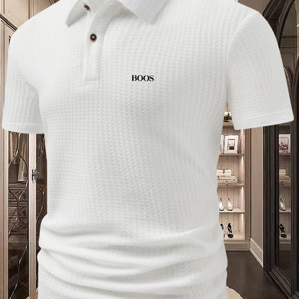 Short sleeved polo shirt men's spring and summer new T-shirt casual minimalist top