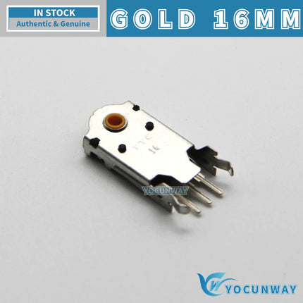 TTC Rotary Mouse Scroll Wheel Encoder Gold Mark 1.74mm Hole 20-40g Force Compatible 7-16mm Diameters for PC Mouse Upgrade