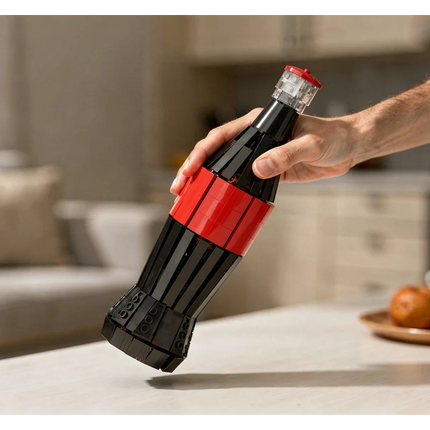 513pcs MOC Coca Cola Glass Bottle Model Building Blocks Toys Diy Creative Construction Home Decor Ornaments Brick Gifts