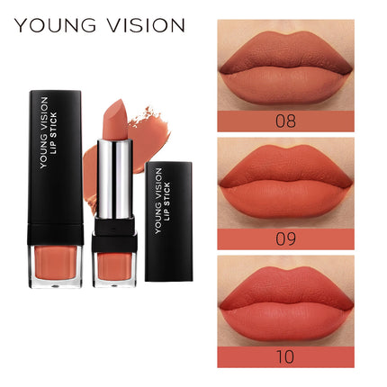 YOUNG VISION Matte Mist 12 Color Lipstick Velvet Non stick Cup Moisturizing Lipstick