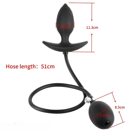 2026Magnetic Suction Inflatable Anal Plug with Built-in Steel Beads Big Dildos Vaginal Expander Men Butt Dilator Couple Sex Toys