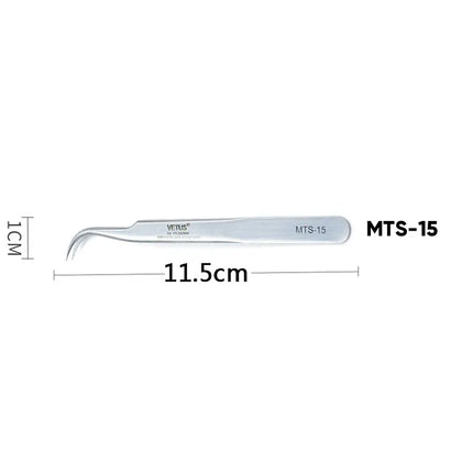 1Pc New VETUS Eyelash Tweezers Stainless Steel Superhard High Precision Tweezers for Volume Fans Lashes Extension Makeup