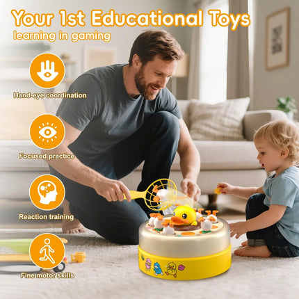 Games Educational Toys For 3+| Gifts For Girls Boys Game Board Games, Toddler Toys Duck Game For Kids 3-5, Jumping Bounce And Catch Family