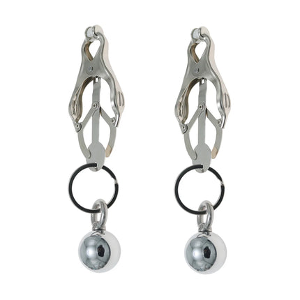 Heavy Nipple Clamp Clips Weight Couple Stimulator Metal Nipple Clips with Ball Weight Breast Bondage Restraint Sex Toys Woman18+