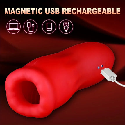 Male Masturbator Sex Toys for Men Penis Training Vibrator Blowjob Sucking Sex Machine Glans Trainer Cock Vibrating Stimulator