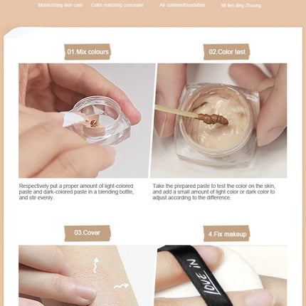Two-color tattoo concealer waterproof and sweat-proof to cover birthmarks and scars long-lasting concealer foundation cream