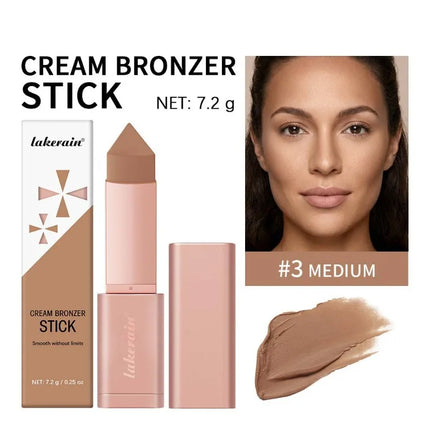 Triangle Bronze Contour Stick Face Sculpting Concealer Cream Cover Dark Circle Hydrating Long Lasting Anti-oxidant Facial Makeup