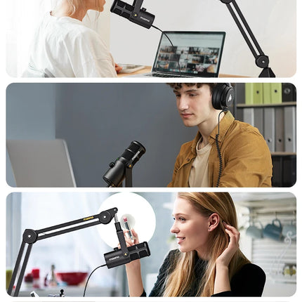 maono PD400X USB/XLR Dynamic Microphone All Metal With One-Touch Mute Headphone Jack And Volume Control For Podcasting Streaming