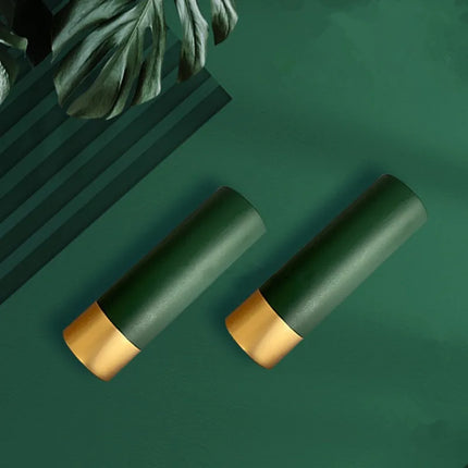 Green/Black 12.1mm Empty Portable Aluminum Pink Lipstick Tube DIY Round Lip Balm Container Lipstick Shell Packaging