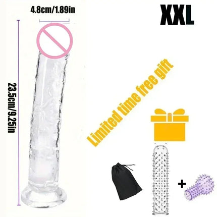 Cheap Jelly Dildo 5 Sizes Realistic Butt Plug Suction Cup Big Dick Soft Masturbators G Spot  Anal Sex Toys For Women Men Gay 18+