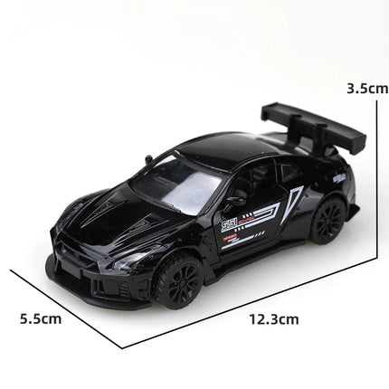 (Bagged) 1/36 Japanese-Style Die-Cast Pull-Back Racing Car Model, Cool Paint Job, Boy's Toy, Metal Die Casting, Decoration.