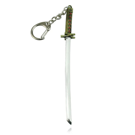 Anime Bleach Necklaces Zangetsu Zanpakutou Sword Key Chain Hitsugaya Toushirou Katana Keychains Accessories   ﻿