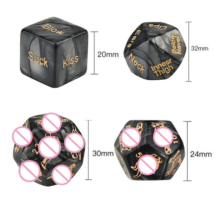 4PCS/SET Sex Dice 12 Kinds of Sex Play Positions Adult Game Sm Play Roles Flirt Sex Products Bdsm Toys Erotic Goods