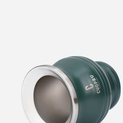 Yerba Mate Gourd Set Includes Double Walled Stainless Steel Tea Cup One Bombilla Mate (Straw), Cleaning Bruch, Tea Separator